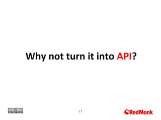 Why not turn it into API?



            17
 