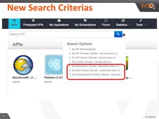 **
New Search Criterias
 