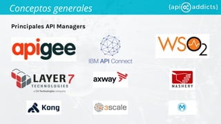 Principales API Managers
Conceptos generales
 