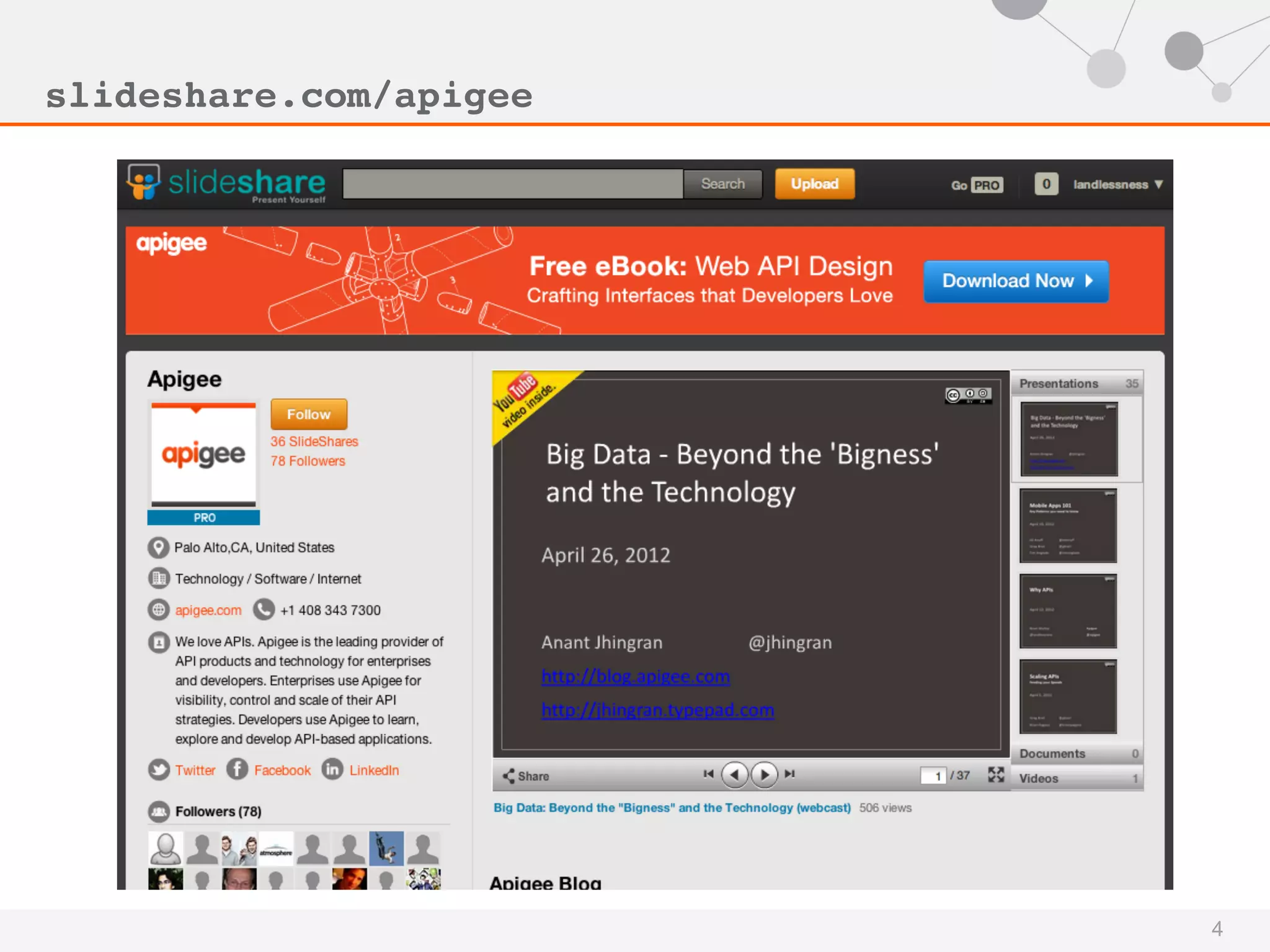 slideshare.com/apigee!

4

 