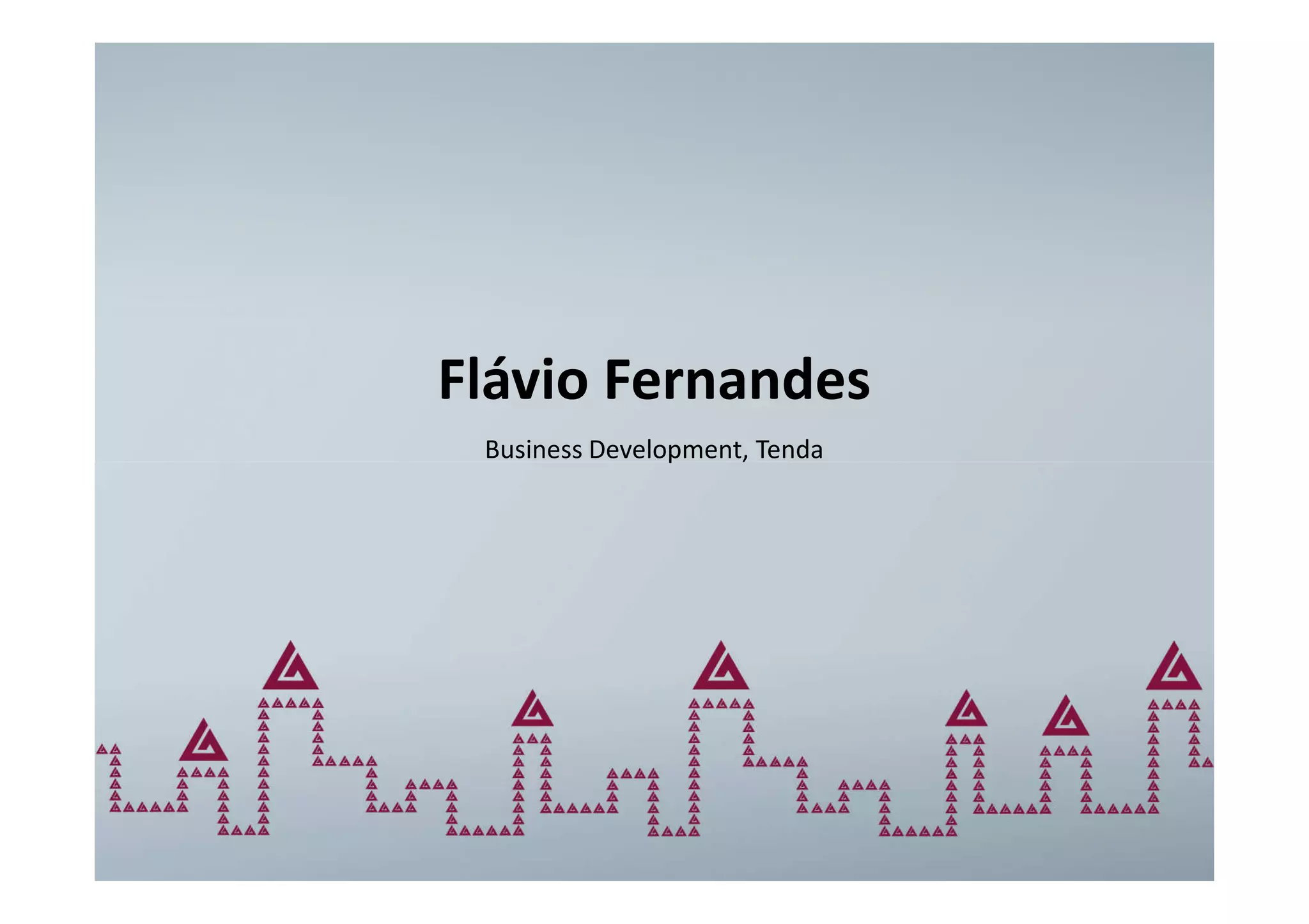 Flávio Fernandes
 Business Development, Tenda
 