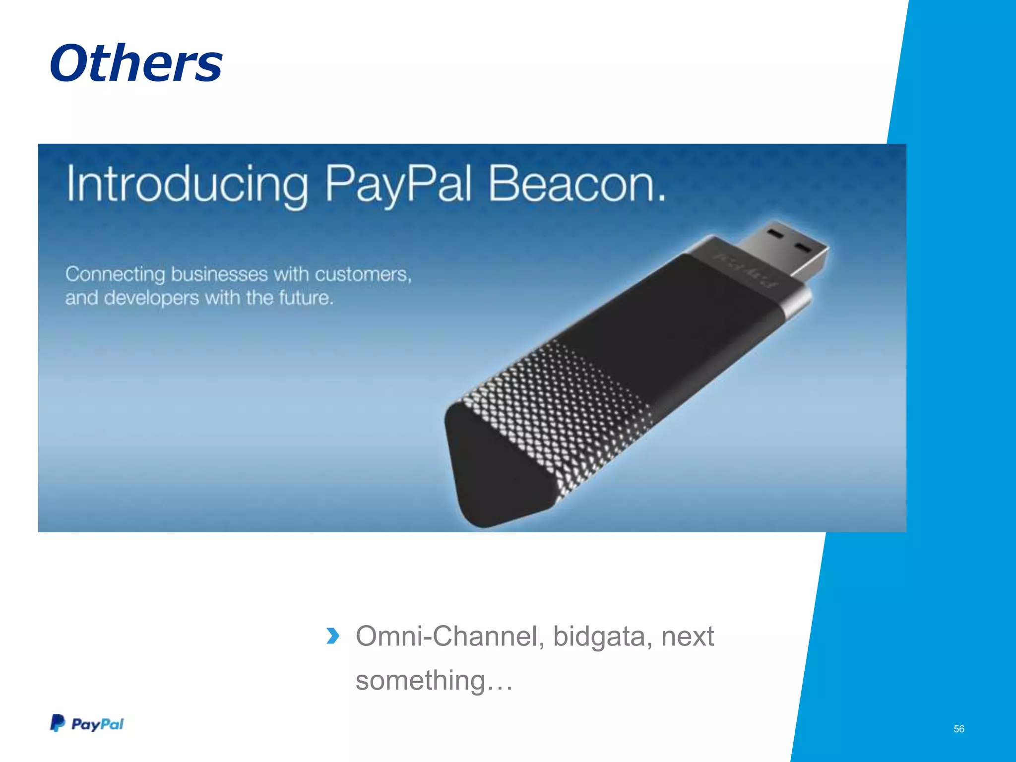 56
Others
Omni-Channel, bidgata, next
something…
 