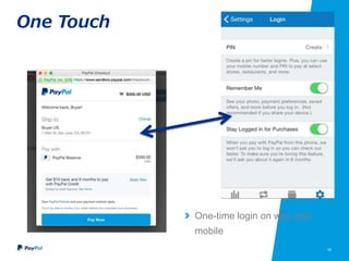 52
One Touch
One-time login on web and
mobile
 