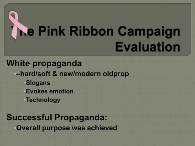 The Pink Ribbon Campaign | PPTX