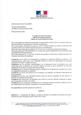 Interdiction des écobuages dans les Hautes-Pyrénées jusqu'au 3 janvier inclus