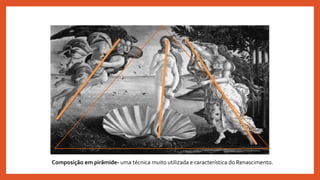 Composição em pirâmide- uma técnica muito utilizada e característica do Renascimento.
 