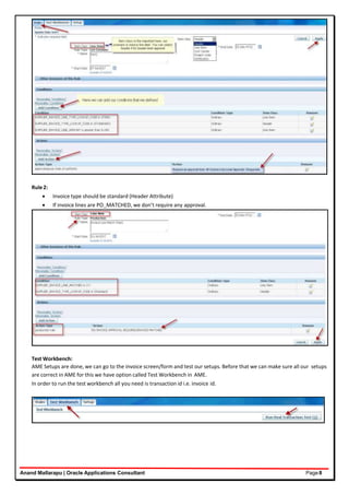 Ap invoice line level approval - R12 | PDF