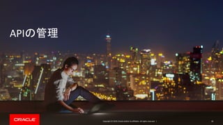 Copyright © 2019, Oracle and/or its affiliates. All rights reserved. |
APIの管理
58
 