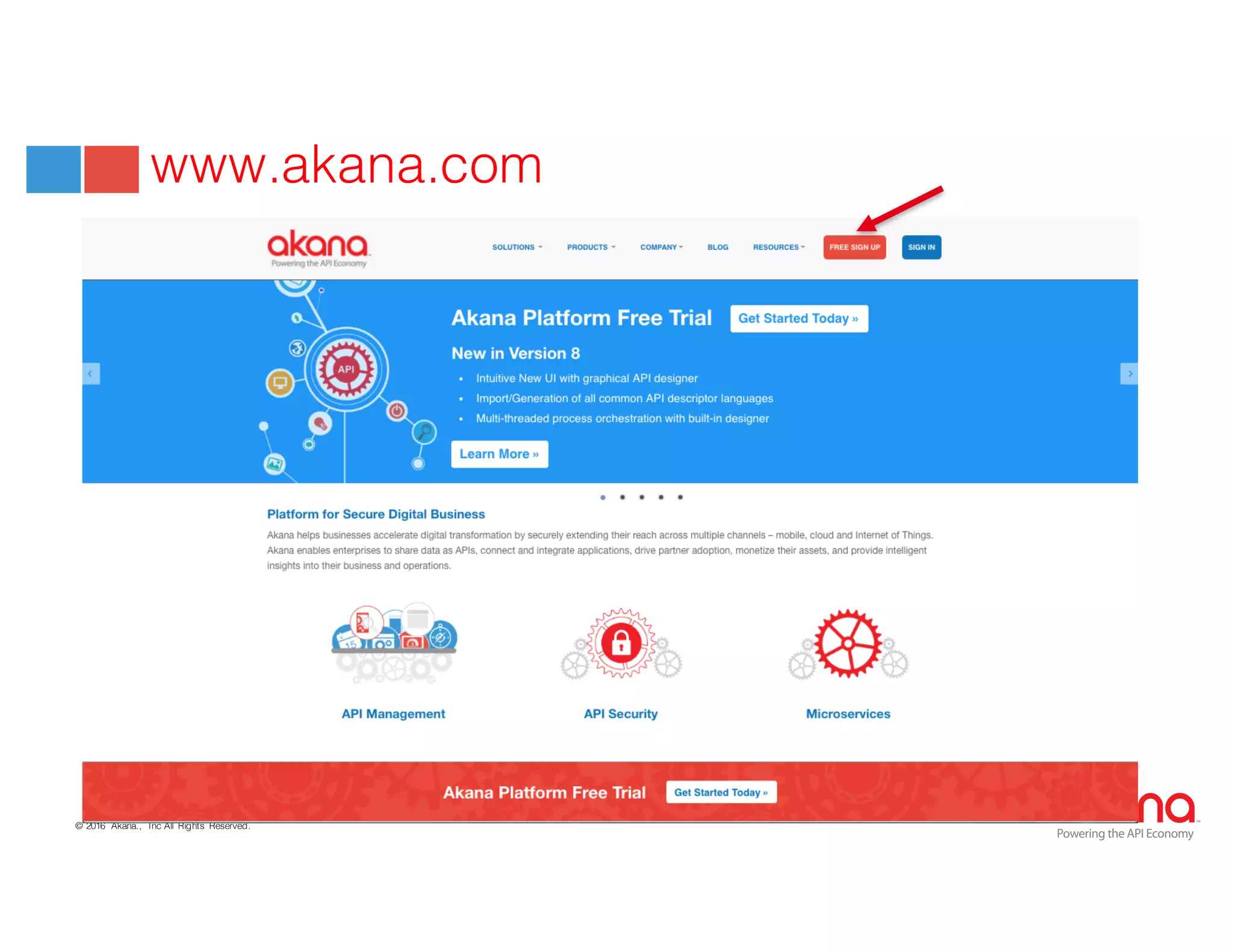 © 2016 Akana., Inc All Rights Reserved.
Powering the API Economy
www.akana.com
 
