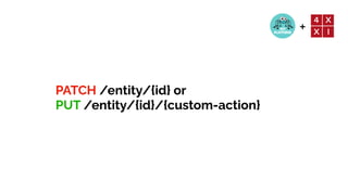 +
PATCH /entity/{id} or


PUT /entity/{id}/{custom-action}
 