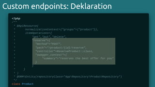 Custom endpoints: Deklaration
 