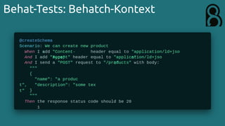 Behat-Tests: Behatch-Kontext
 