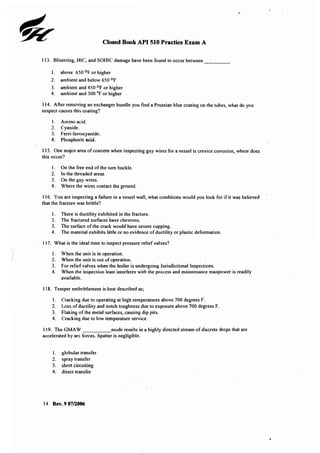 Api practice questions | PDF