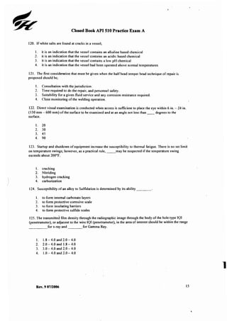 Api practice questions | PDF