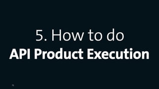 5. How to do
API Product Execution
71
 