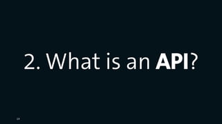 2. What is an API?
19
 