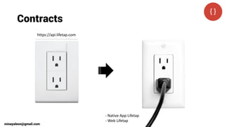 Contracts
minayaleon@gmail.com
https://api.lifetap.com
- Native App Lifetap
- Web Lifetap
 