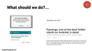 What should we do?...
minayaleon@gmail.com
And when can not?
 