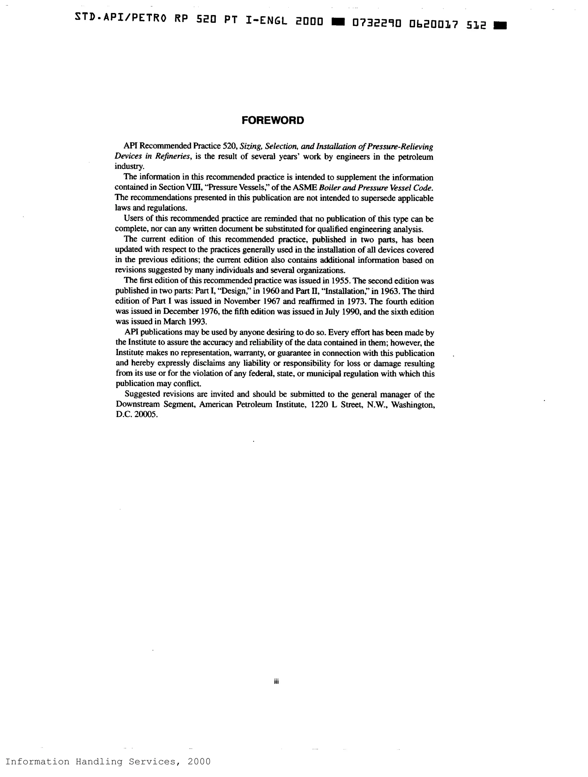 Information Handling Services, 2000
 