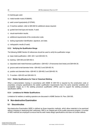 Api rp 577 2nd ed. 2013 welding processes, inspection, and metallurgy ...
