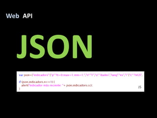 API<br />Web<br />JSON<br />JS<br />