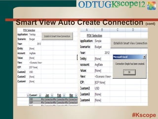 #Kscope
Smart View Auto Create Connection (cont)
 