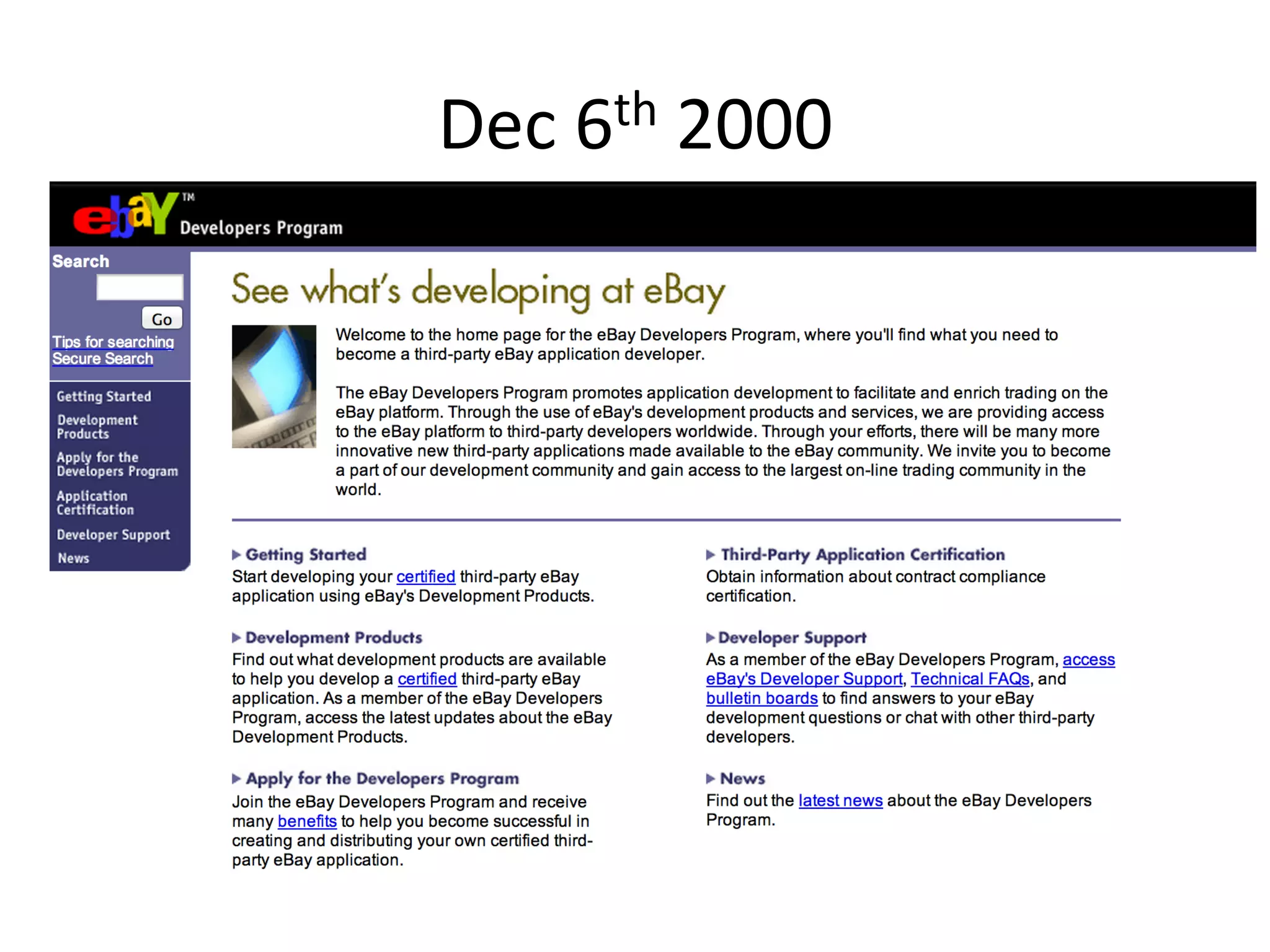 th	
  2000	
  
Dec	
  6

 