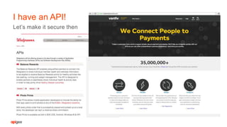 Let’s make it secure then
I have an API!
 