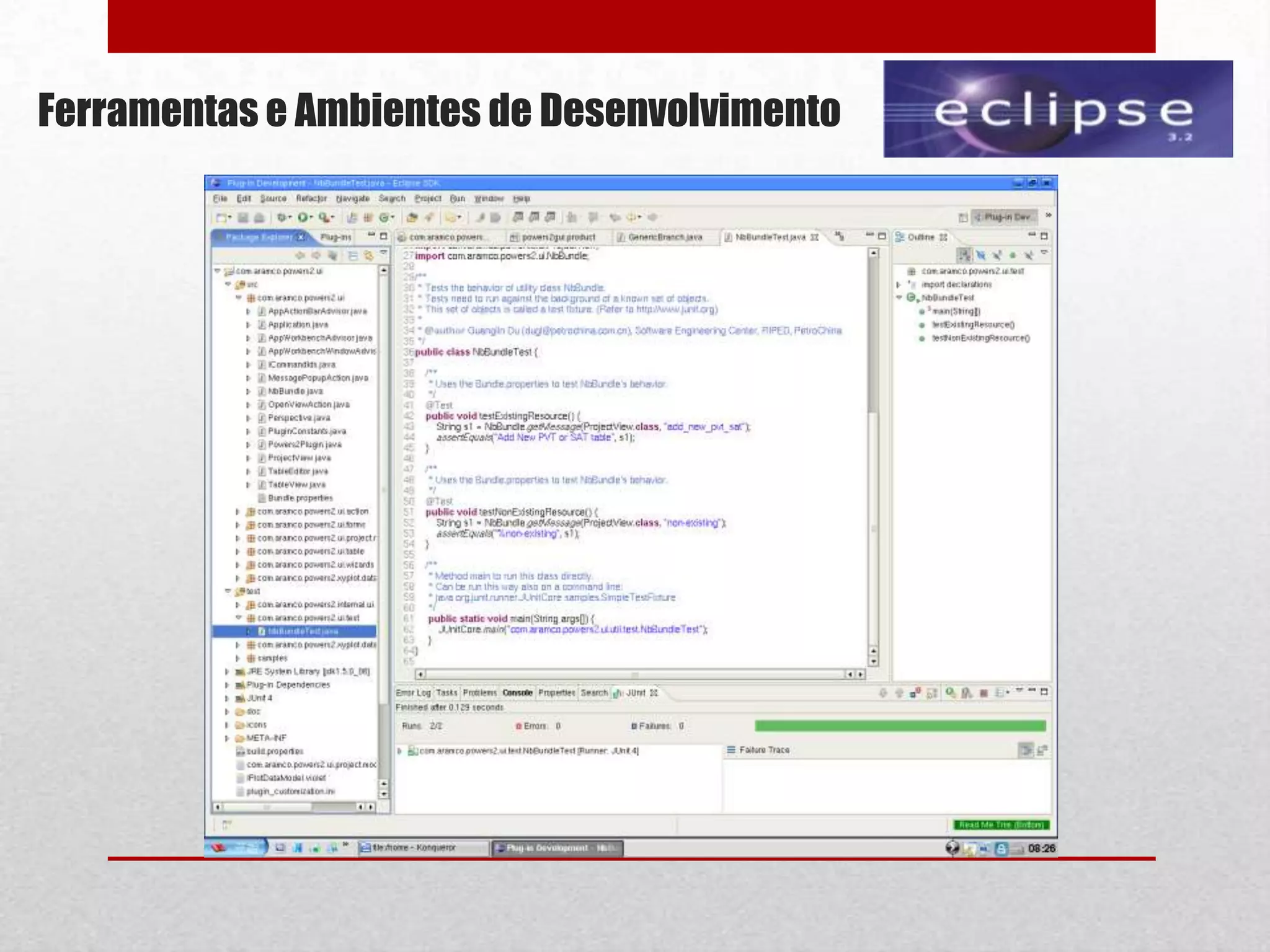 Ferramentas e Ambientes de Desenvolvimento
 