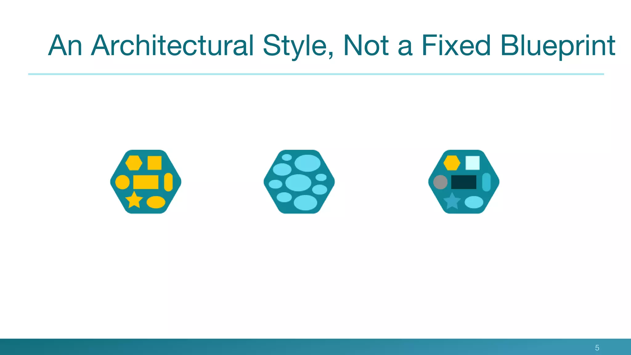 An Architectural Style, Not a Fixed Blueprint
5
 