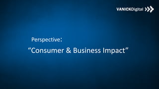 Perspective:
“Consumer & Business Impact”
 