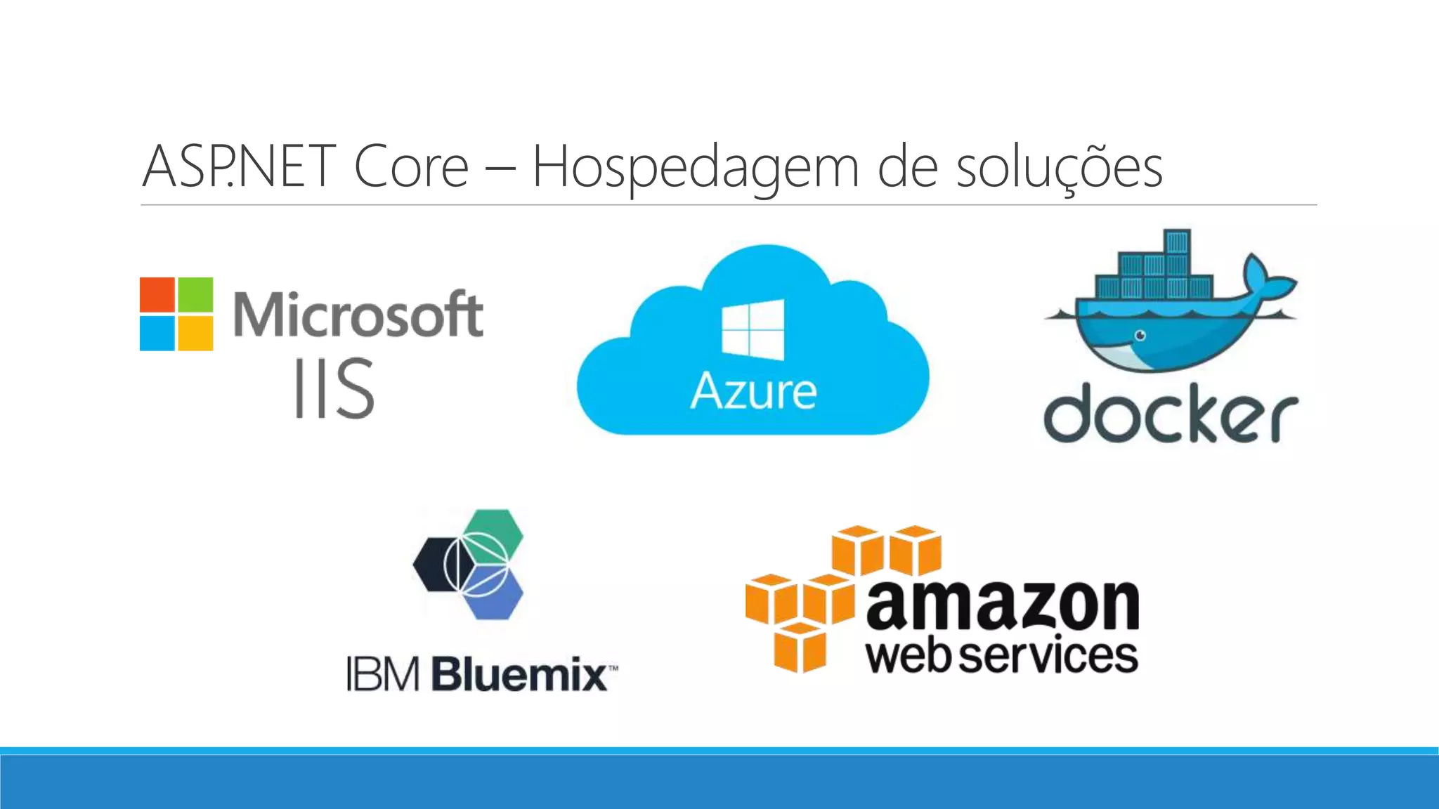 ASP.NET Core – Hospedagem de soluções
 