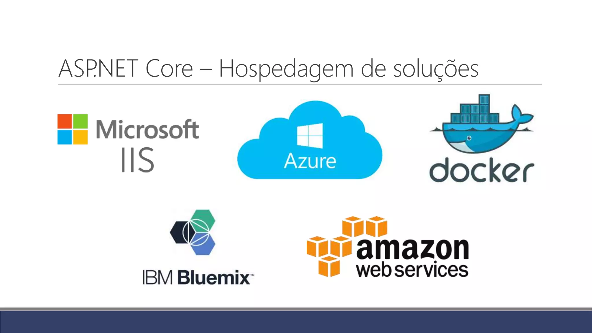 ASP.NET Core – Hospedagem de soluções
 