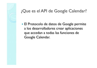 Api De Google Calendar | PDF