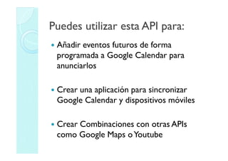 Api De Google Calendar | PDF