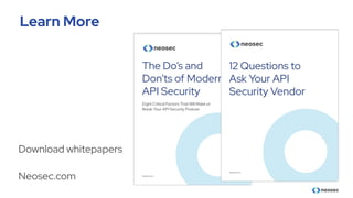 Learn More
Download whitepapers
Neosec.com
 