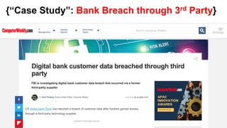 Bank Breach through 3rd Party
 