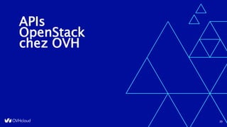 APIs
OpenStack
chez OVH
39
 