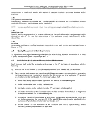 Specification for Quality management System For Oil & Gas | PDF
