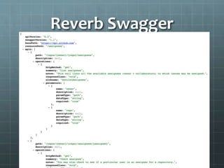 Reverb Swagger
 