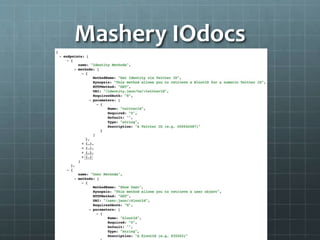 Mashery IOdocs
 