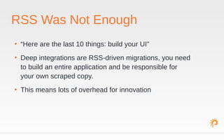 ReliefWeb's Journey from RSS Feed to Public API