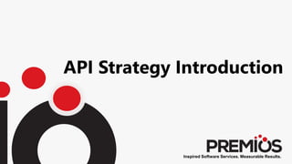 Inspired Software Services. Measurable Results.
API Strategy Introduction
 