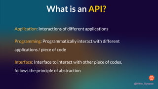 API Summit 2021: What to know before you start dating APIs.pdf