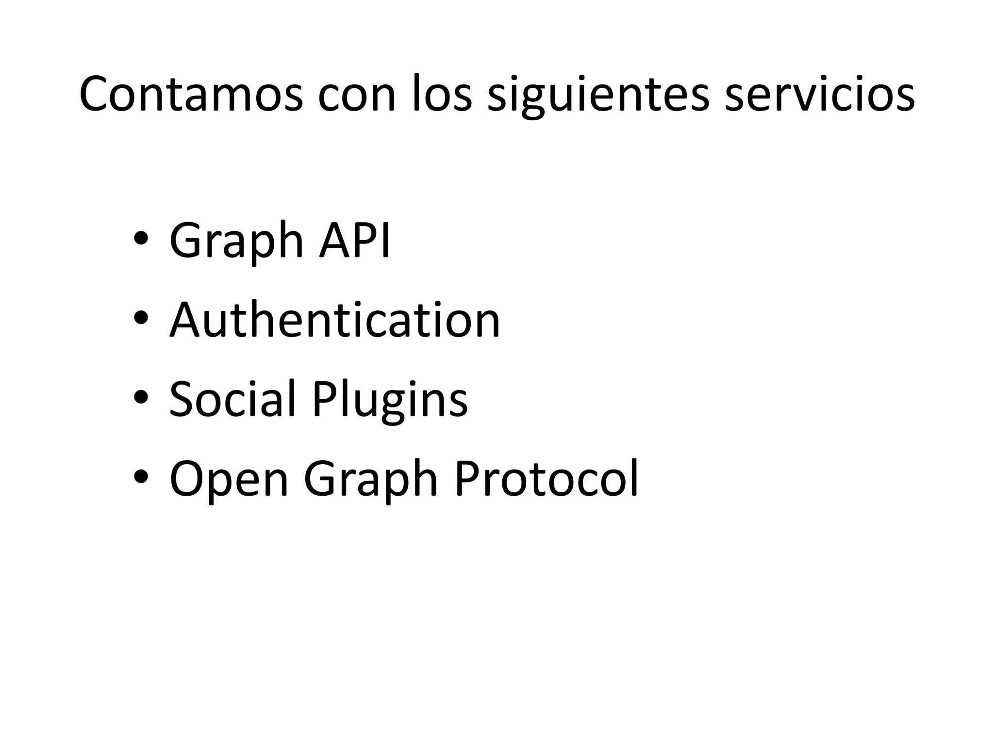 OAuth: conceptosProveedorEl que tiene los datos privadosConsumidorEl que solicita los datos (y se hace pasar por el propietario)PropietarioEl usuario dueño de los datos privados