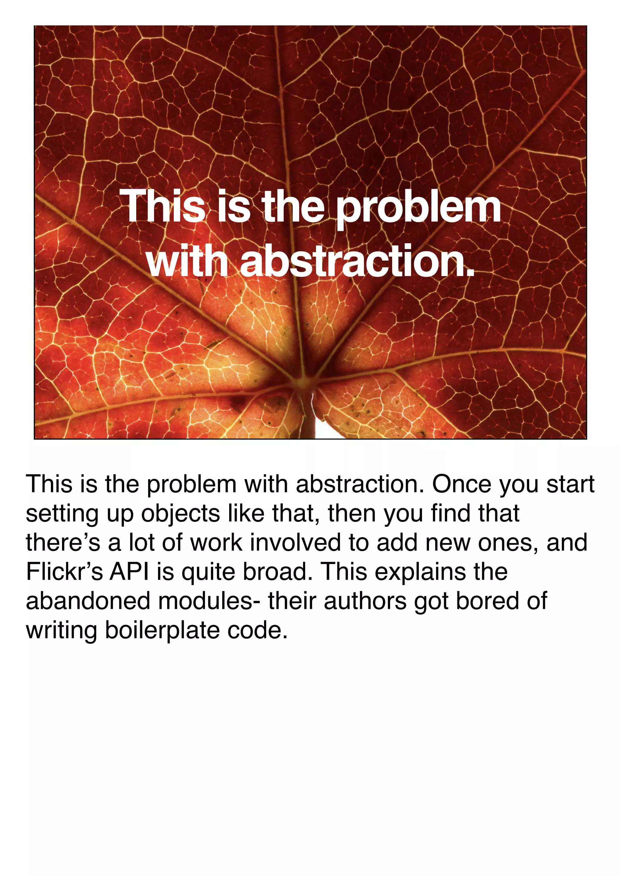 Avoiding API Library Antipatterns