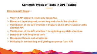 Api testing | PPTX