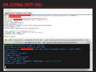 XML EXTERNAL ENTITY (XXE)
 