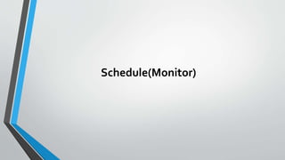 Schedule(Monitor)
 