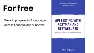 For free
Work in progress in 2 languages
Access Leanpub and subscribe
 